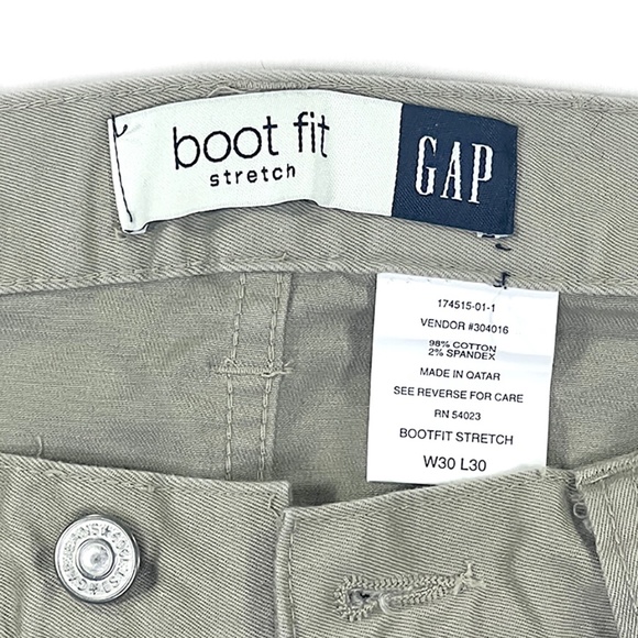 Gap Khaki Boot Fit Stretch Vintage Jeans - Picture 4 of 4